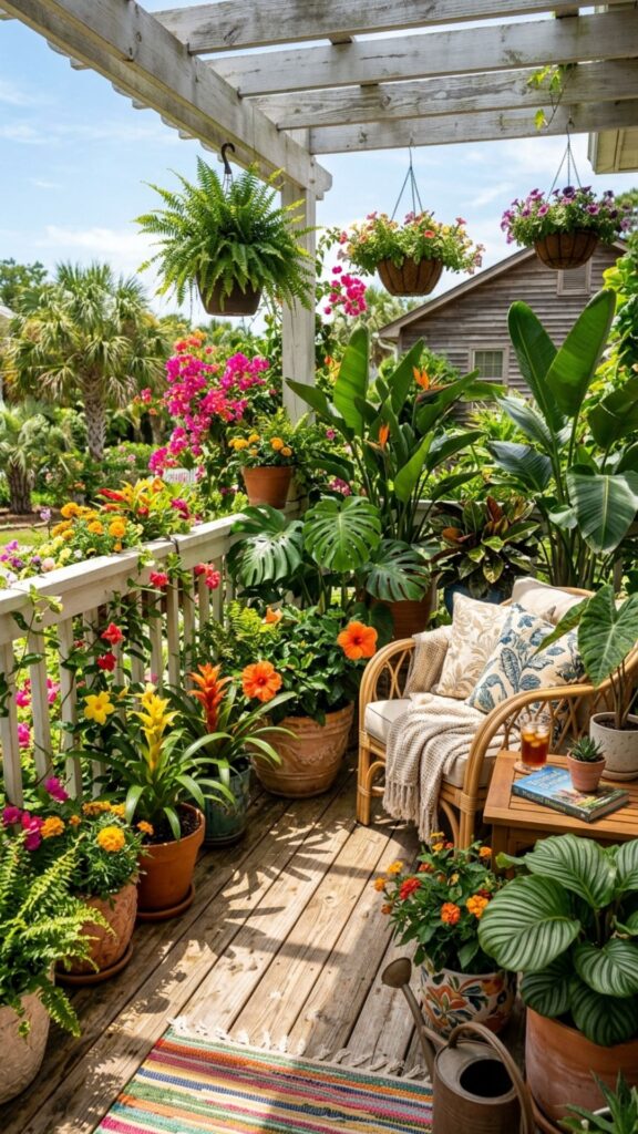 11. Summer Tropical Container Gardens