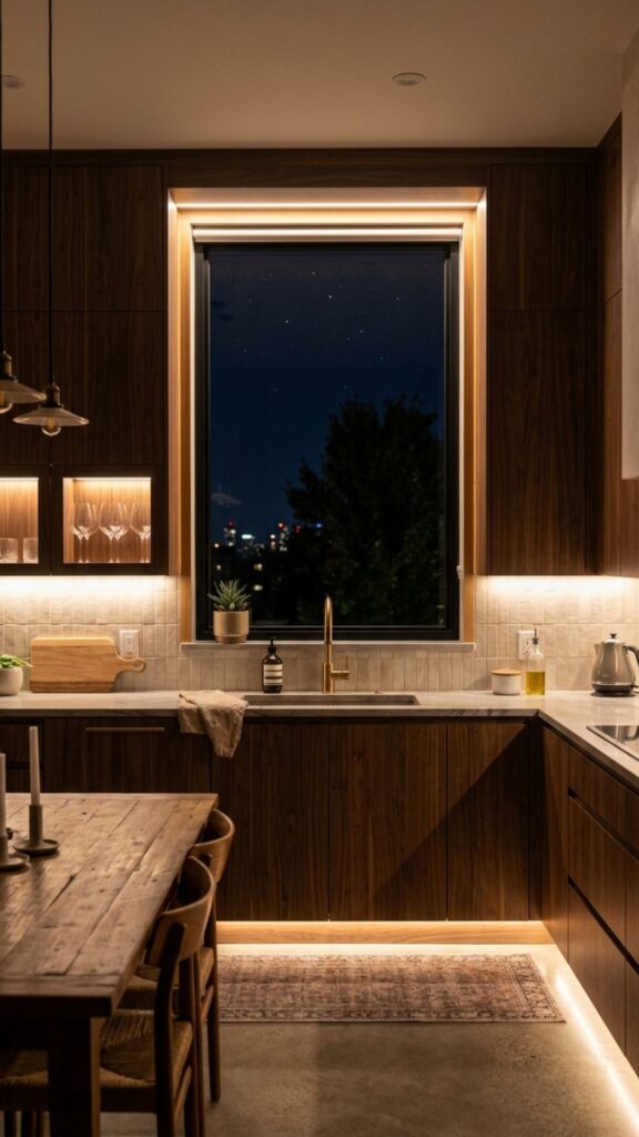 11. Use Cabinets With Built-In Lighting