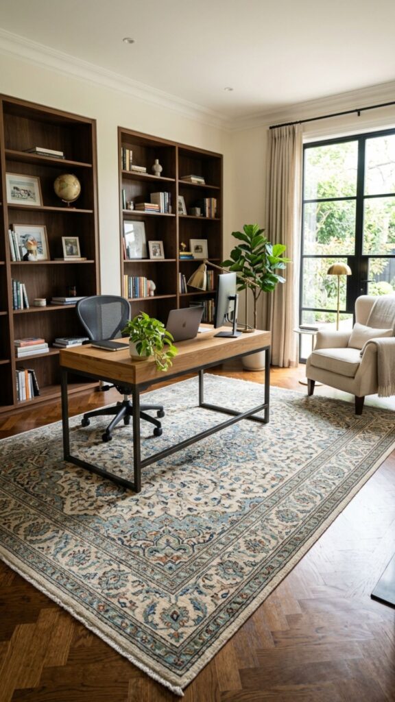 11. Use a Large Area Rug