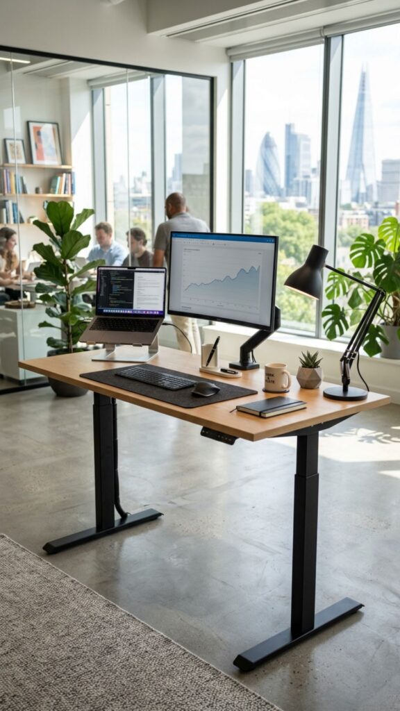 11. Use an Adjustable High Desk