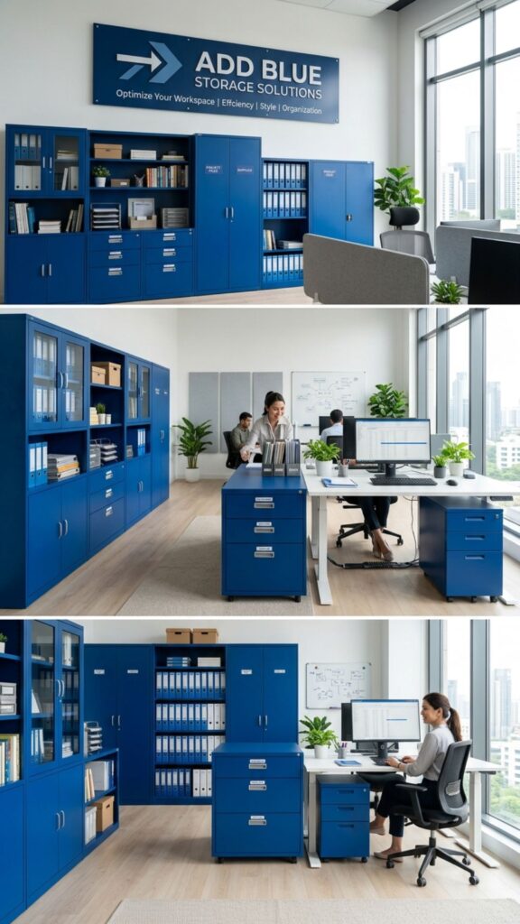 12. Add Blue Storage Solutions