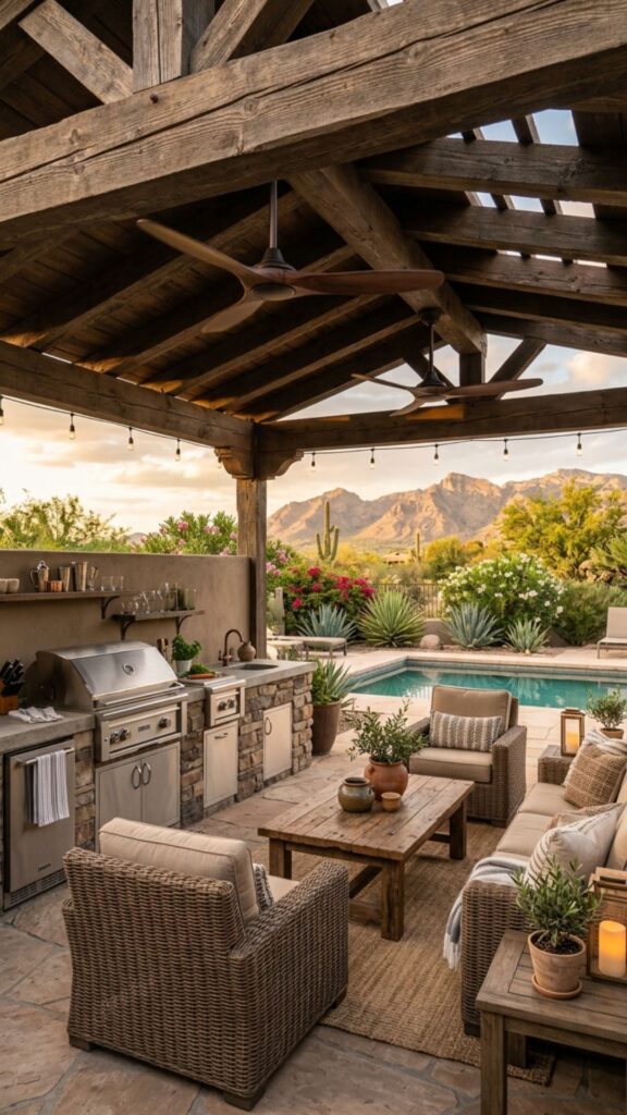 12. Add Ceiling Fans Under Covered Areas
