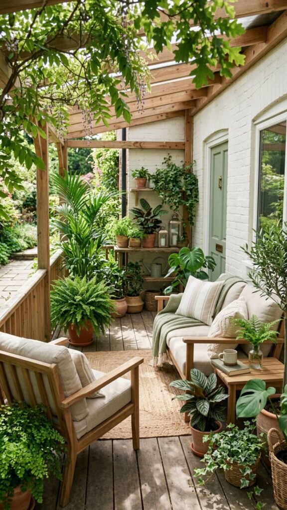 12. Add Potted Plants for Cooling Greenery