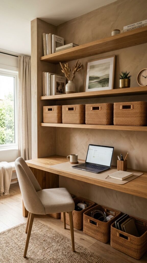 12. Add Woven Storage Baskets