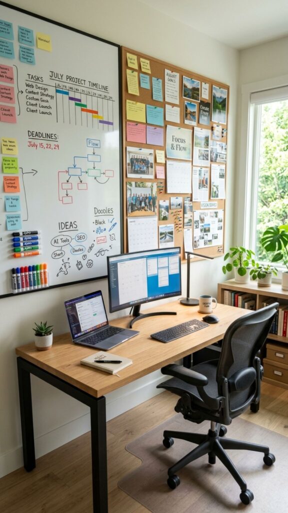 12. Add a Large Planning or Pinboard Wall
