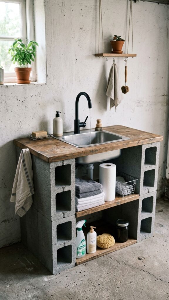 12. Add a Sink Station With Simple Plumbing