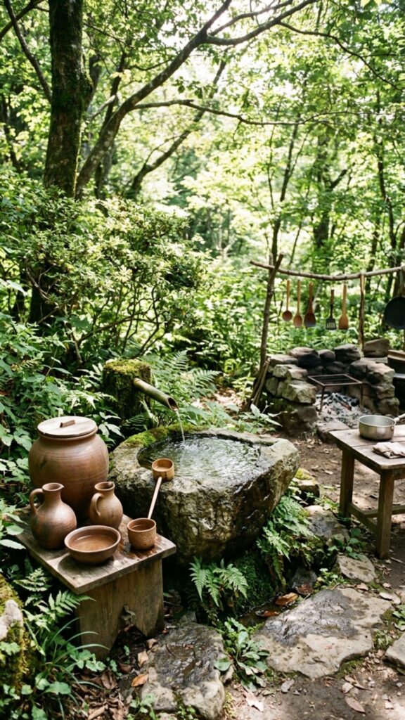 12. Add a Traditional Water Feature or Basin