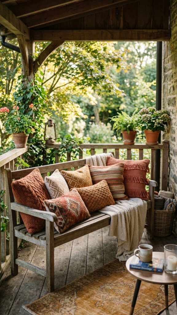 12. Bring in Textured Throw Pillows