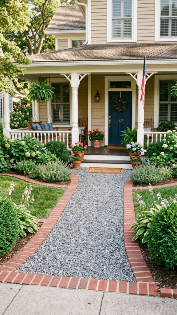 12. Build a Gravel and Brick Combination