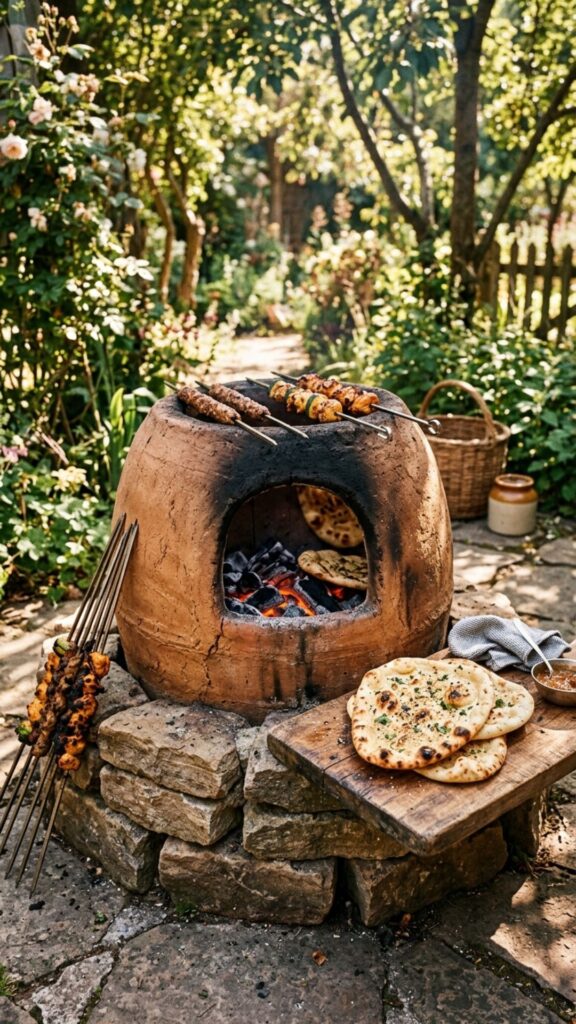 12. Build a Stone Pizza or Tandoor Oven