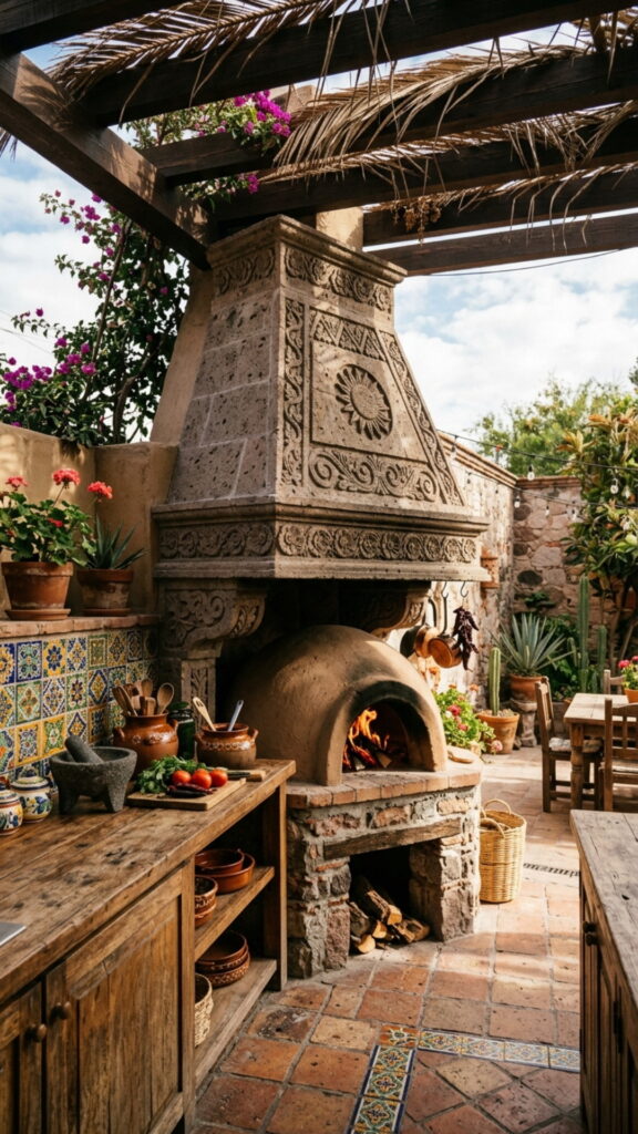 12. Cantera Stone Range Hood