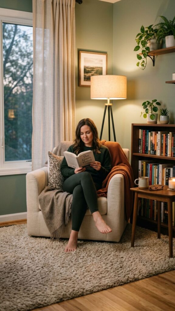 12. Choose a Soft Carpet for a Relaxing Reading Corner
