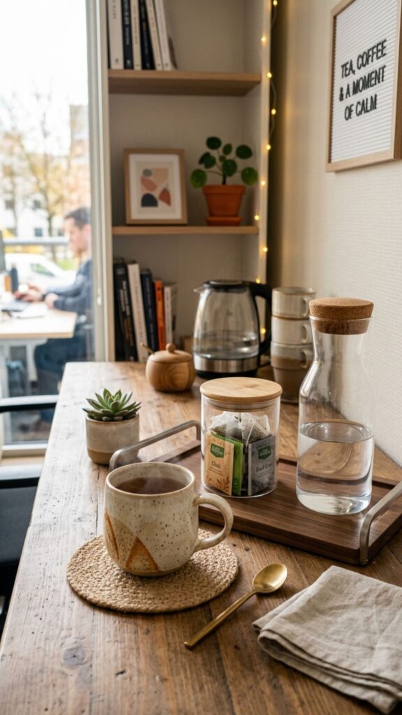 12. Create a Small Coffee or Tea Corner
