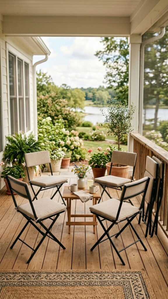 12. Foldable Chairs for Flexible Entertaining