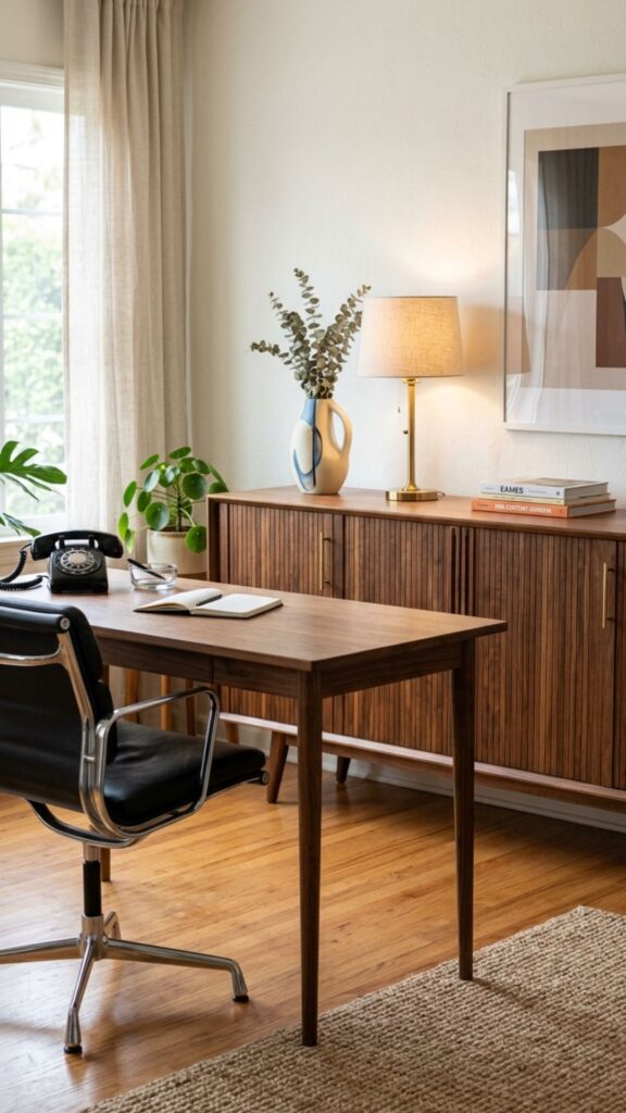 12. Incorporate a Mid Century Credenza