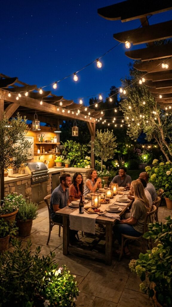 12. Install Outdoor String Lighting