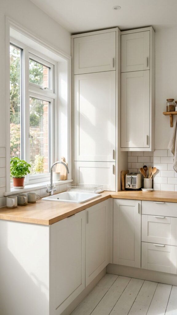 12. Install Slim Cabinets for Small Kitchens