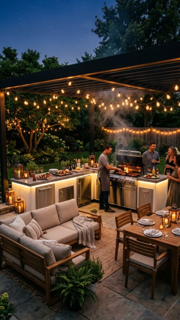 12. Light It Up for Evening Cookouts
