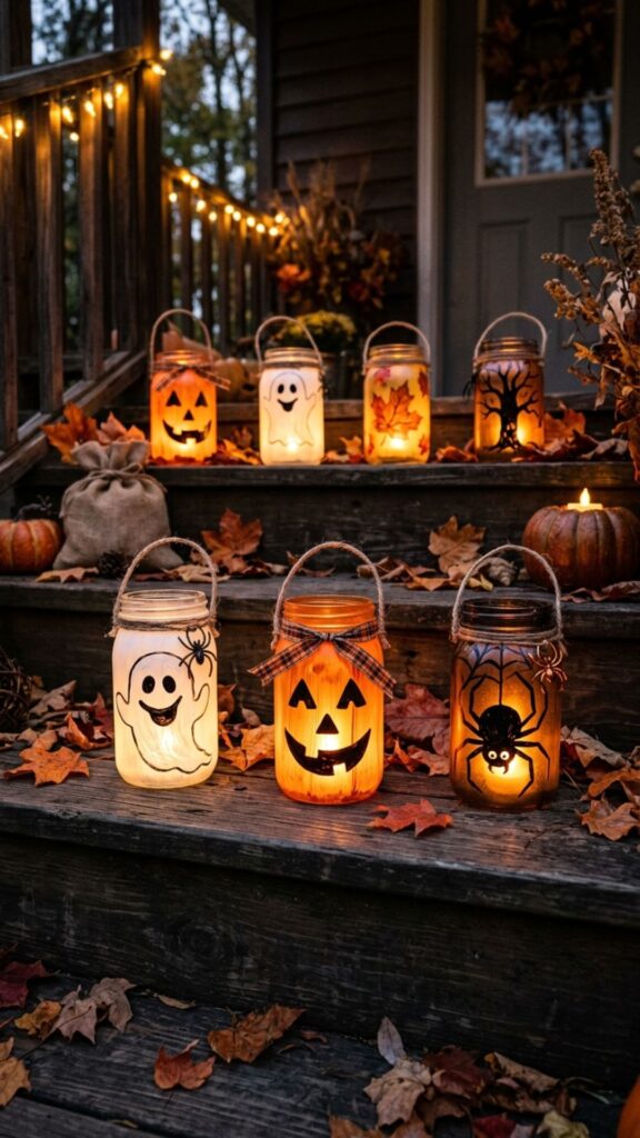 12. Light Up Mason Jar Lanterns