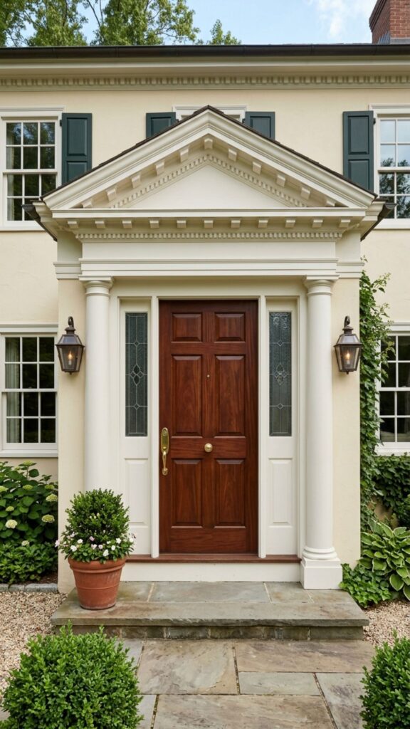 12. Pediment Gable Over the Door