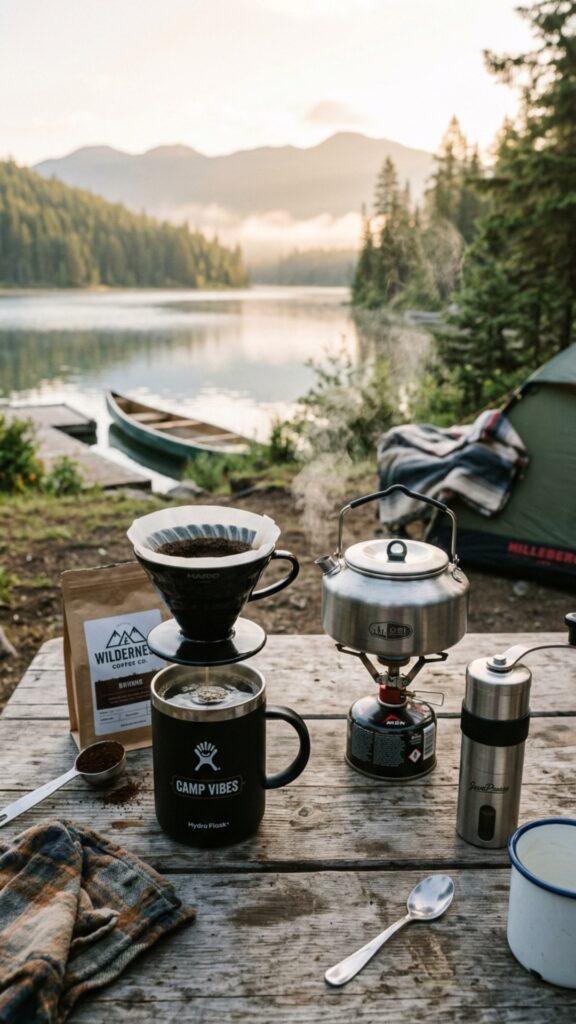 12. Portable Coffee Setup