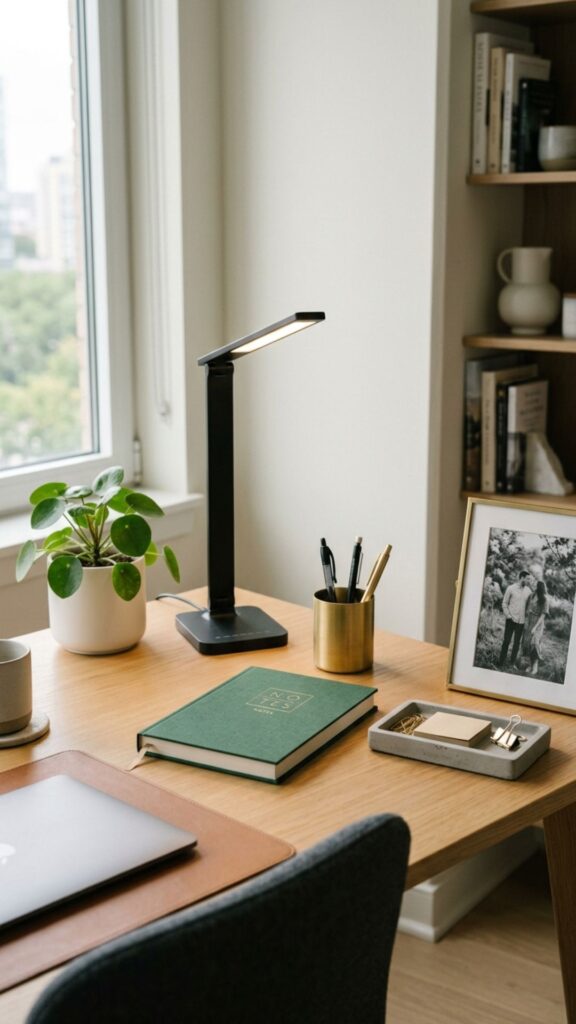 12. Style Your Desk Without Creating Clutter