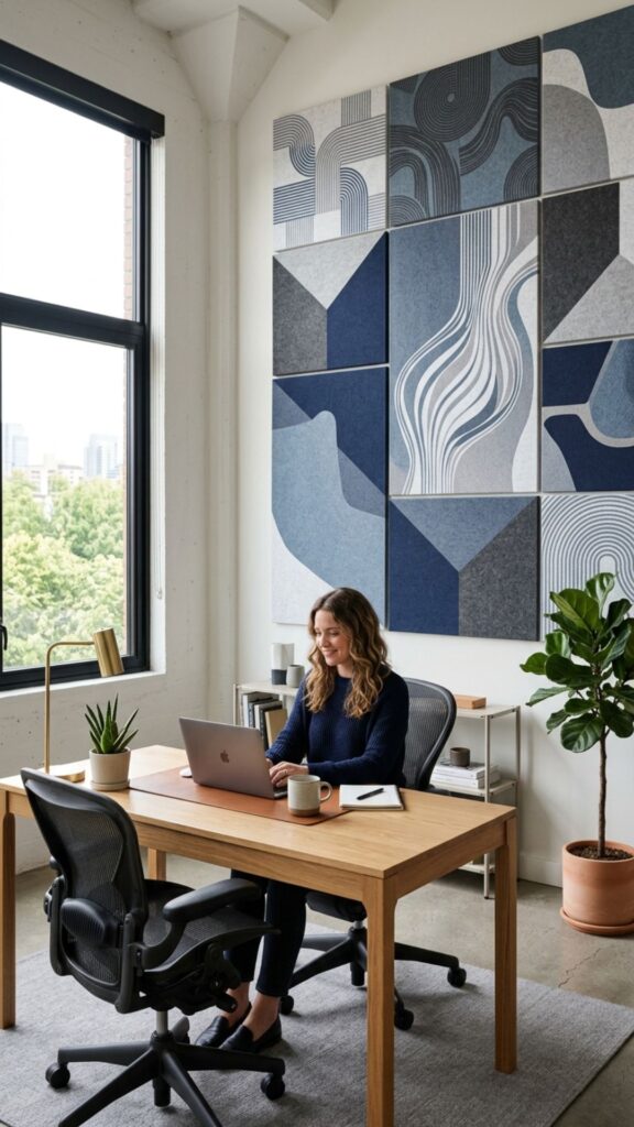 12. Try Decorative Printed Acoustic Panels
