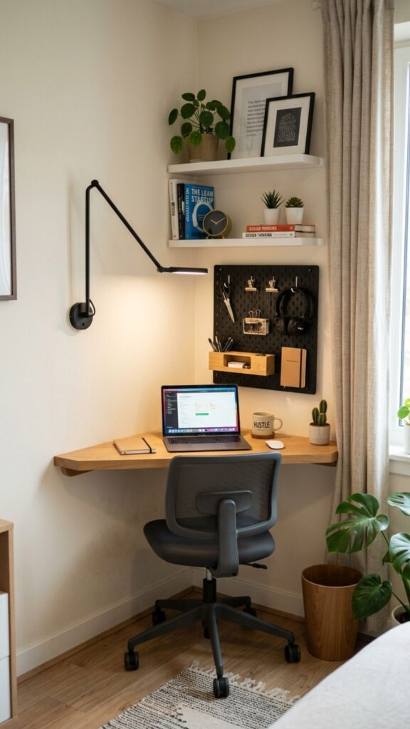 12. Turn an Awkward Corner Into a Micro Office