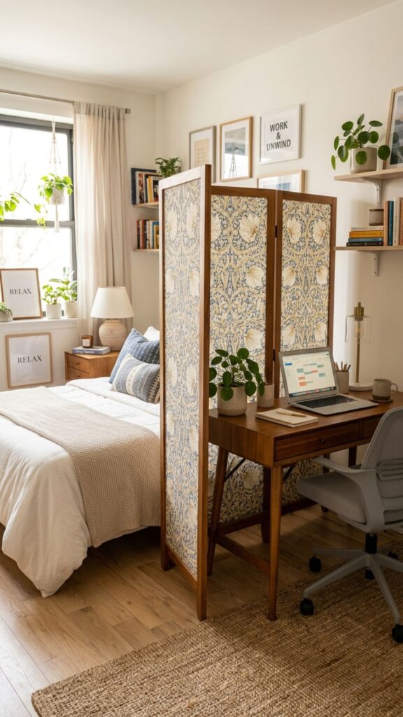 12. Use a Room Divider for Extra Privacy