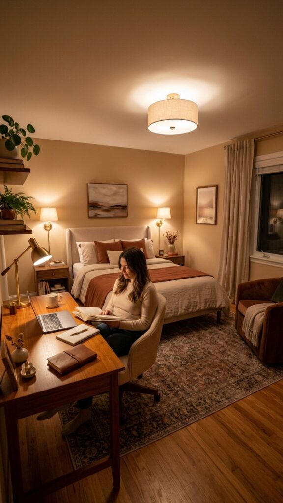 13. Add Comfortable Layered Lighting