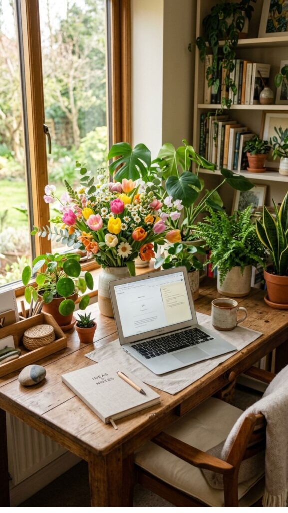 13. Add Fresh Flowers or Greenery