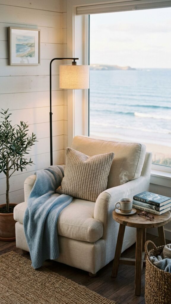 13. Add a Comfortable Reading Corner