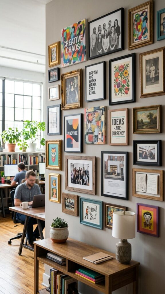 13. Add a Gallery Wall for Creativity