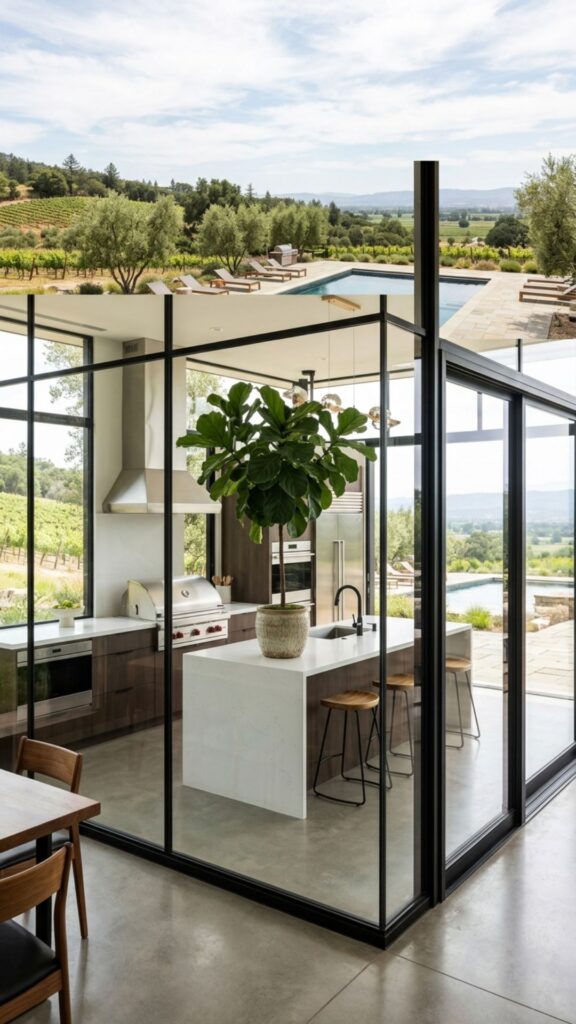 13. All-Glass Modern Enclosure