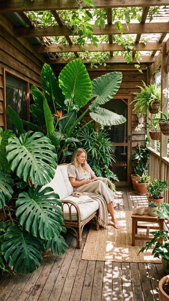 13. Bring in Big Leafy Tropicals