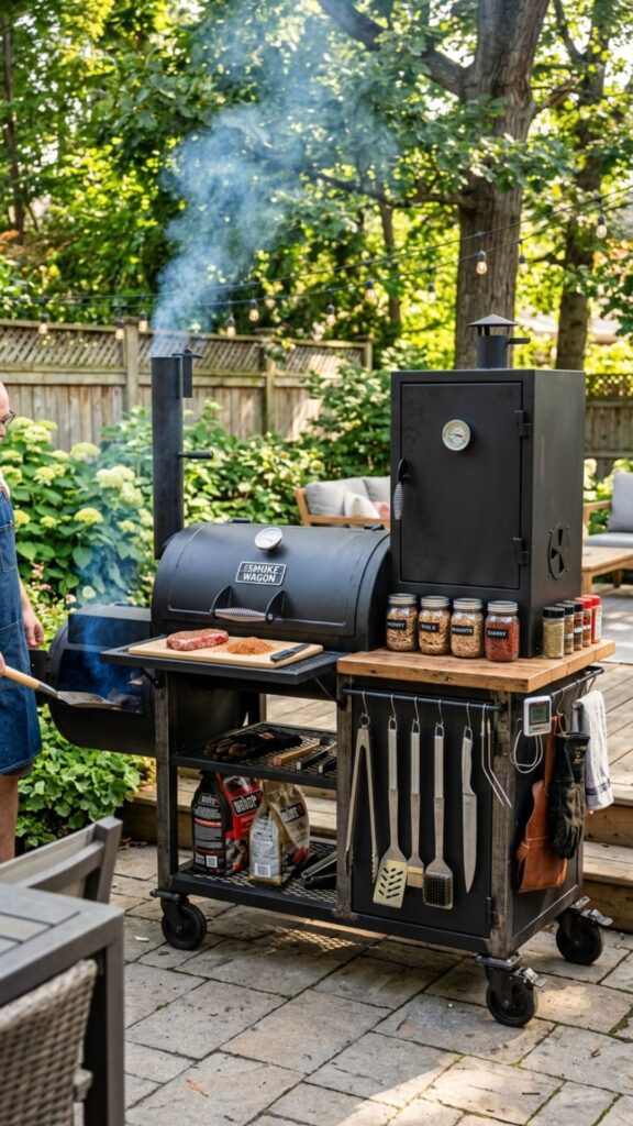 13. Build a Mobile Smoker Station