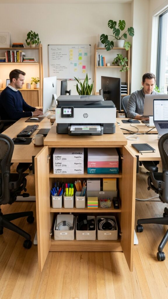 13. Create a Shared Printer and Supply Station