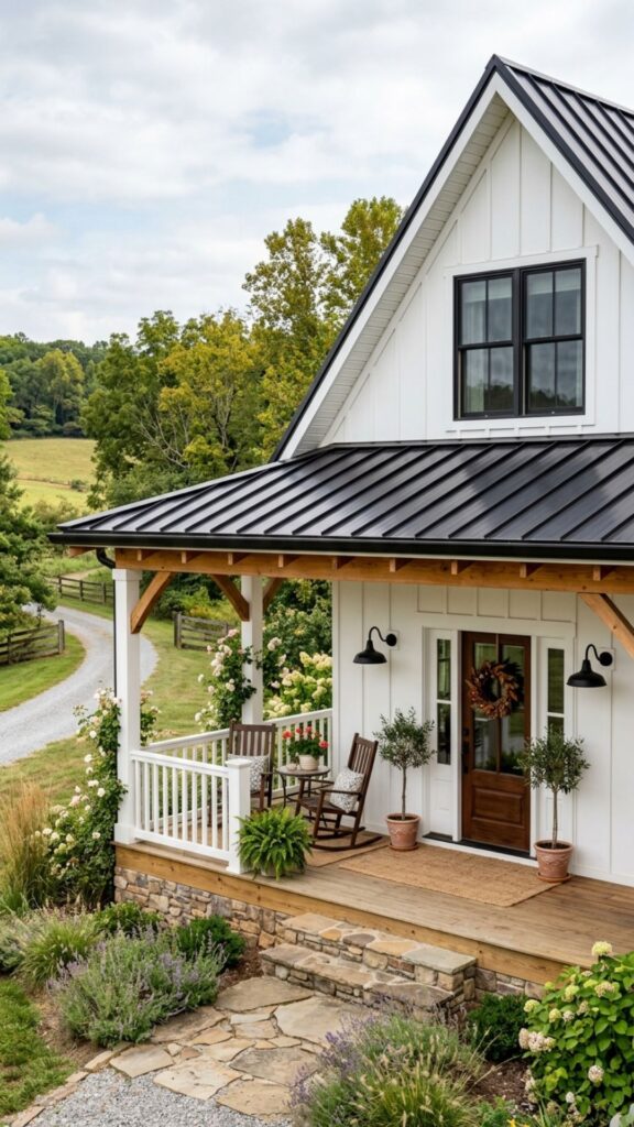 13. Farmhouse Gable with Metal Accents