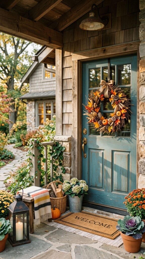 13. Hang a Welcoming Wreath