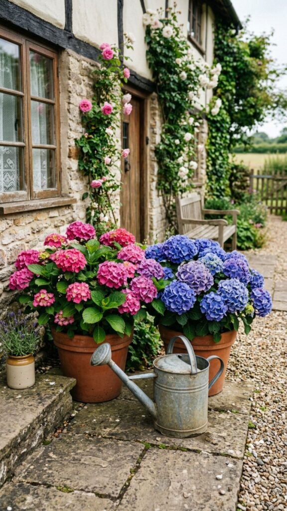 13. Pair with a Vintage Watering Can Accent