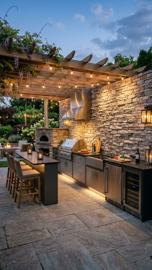 13. Stone Veneer Accent Wall