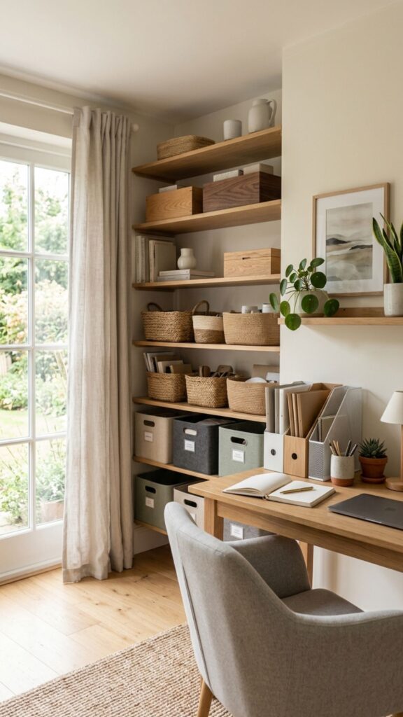 13. Use Attractive Storage Baskets