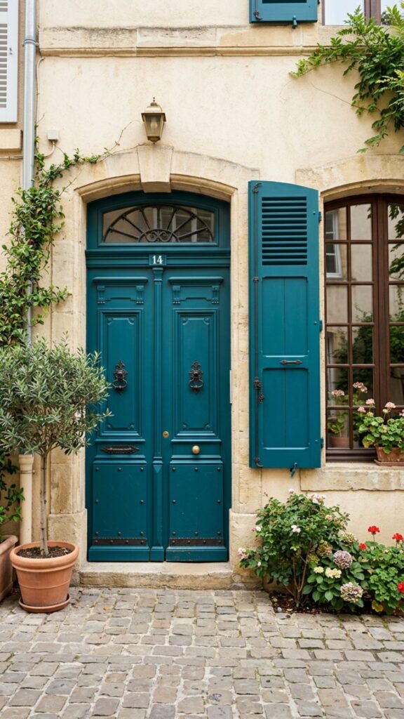 13. Use Color-Coordinated Shutters