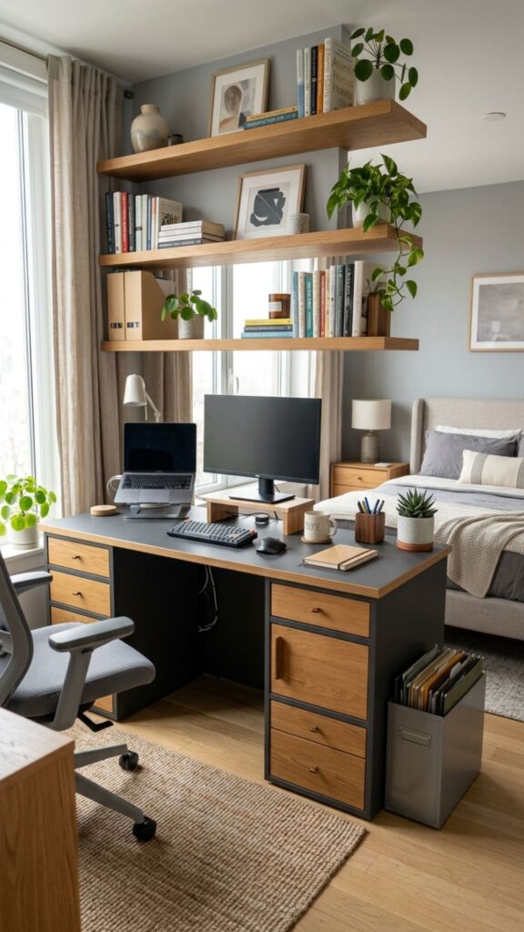 13. Use Storage-Focused Office Furniture