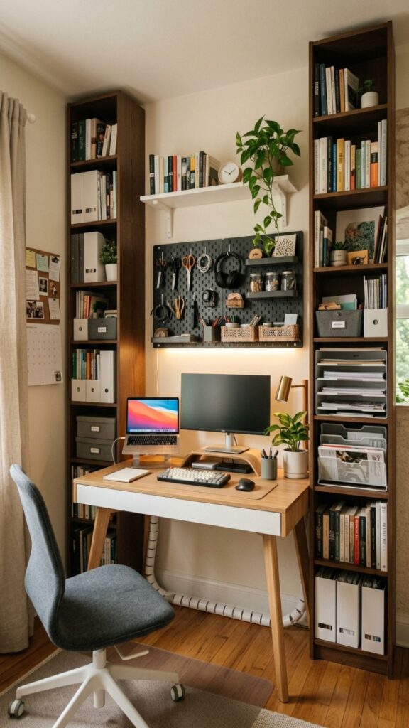 13. Use Vertical Storage Instead of Wide Cabinets