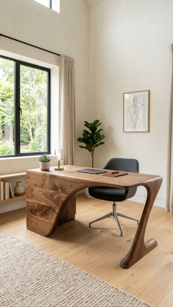 13. Use a Statement Desk as the Main Design Feature