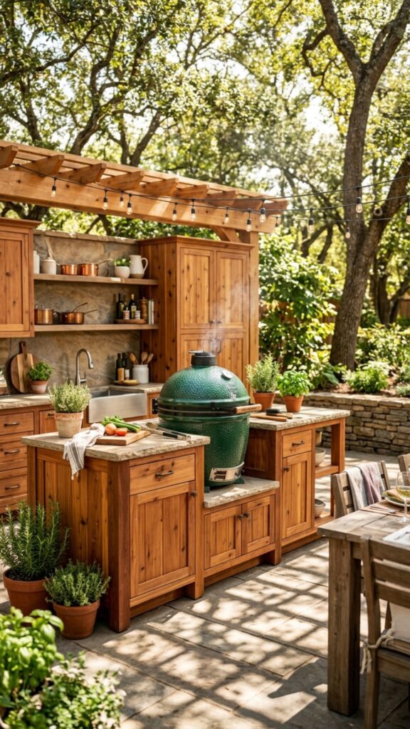13. Wood-Accented Kitchen — Natural Charm