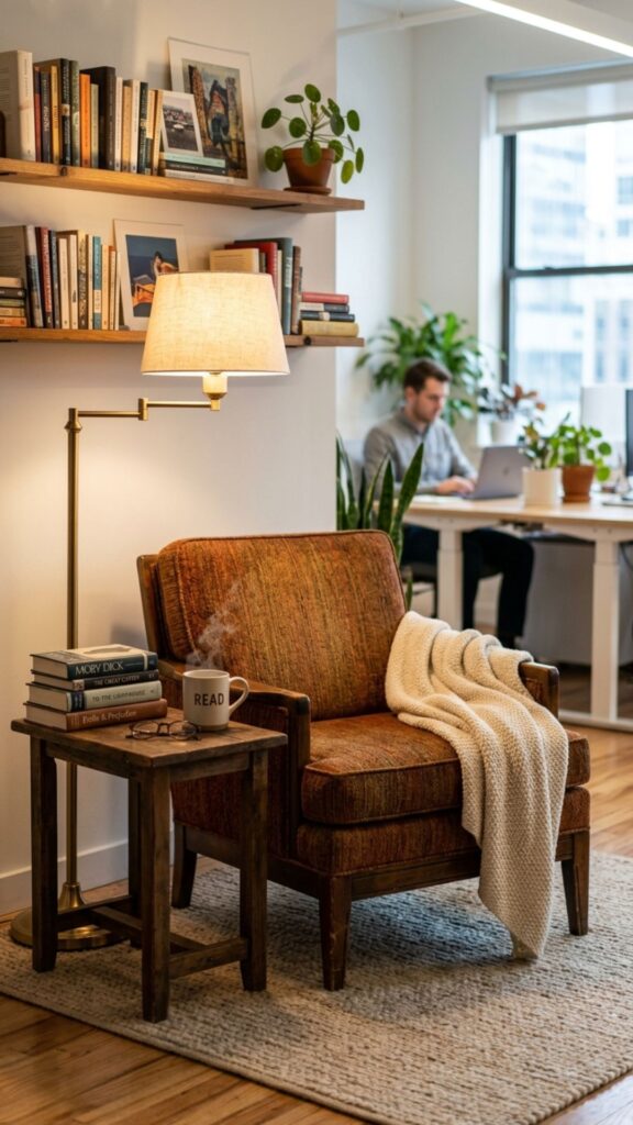 14. Add a Cozy Reading Corner