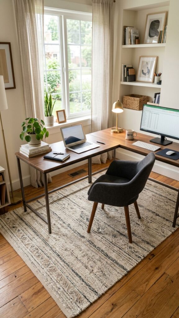 14. Add a Large Area Rug