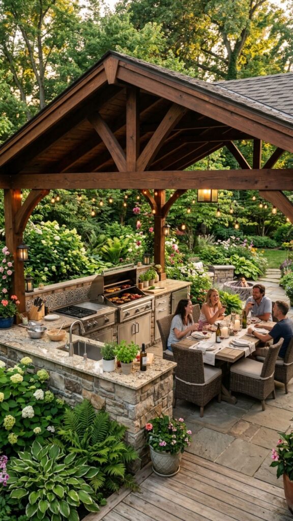14. Add a Pergola or Covered Roof